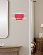 Justice Design Group CER-5780-CRSE - Tier ADA Pleated Wall Sconce